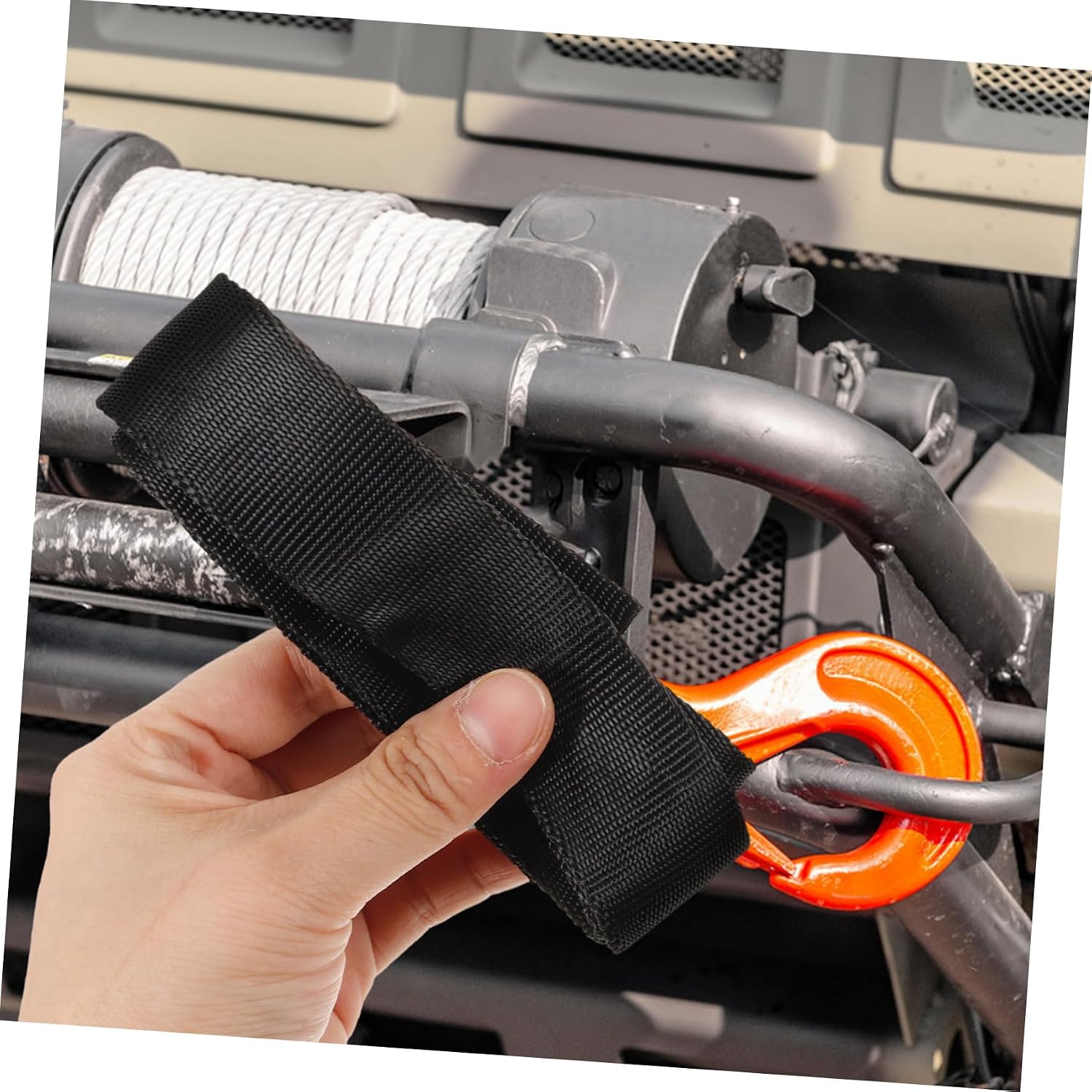 Gatuida Trailer Winch Strap Heavy Duty Tow Rope for Efficient Loading and Secure Connection Versatile Use Various Vehicles Wear-Resistant and Stable for Handling