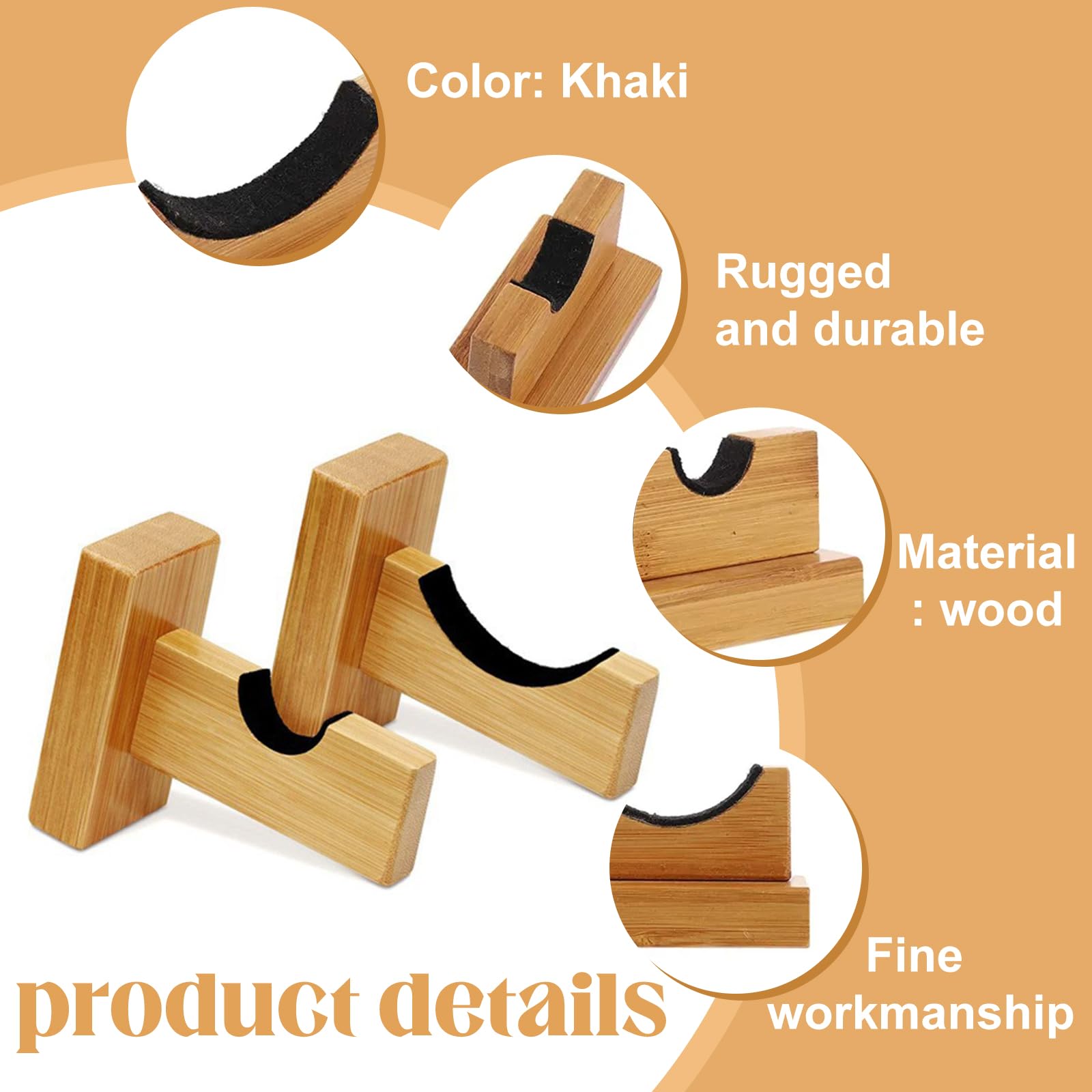 Lot De 2 Porte-battes Murales En Bois – Support Pour Batte De Baseball Ou Softball, Rangement Mural