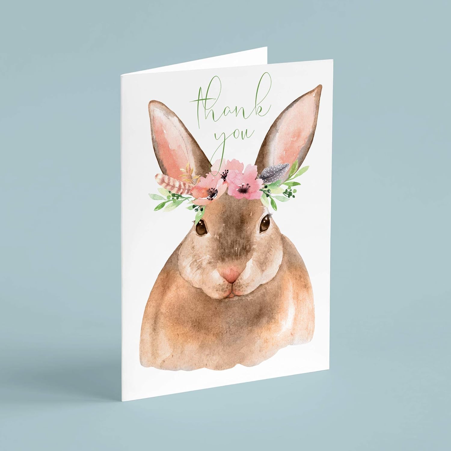 Cute Animal Thank You Cards Boxed Set - 24 Blank Just Because Greeting Cards w/Envelopes - 4 Illustrated Realistic Designs on High-Quality Card Stock - Playful Novelty Stationery by RitzyRose