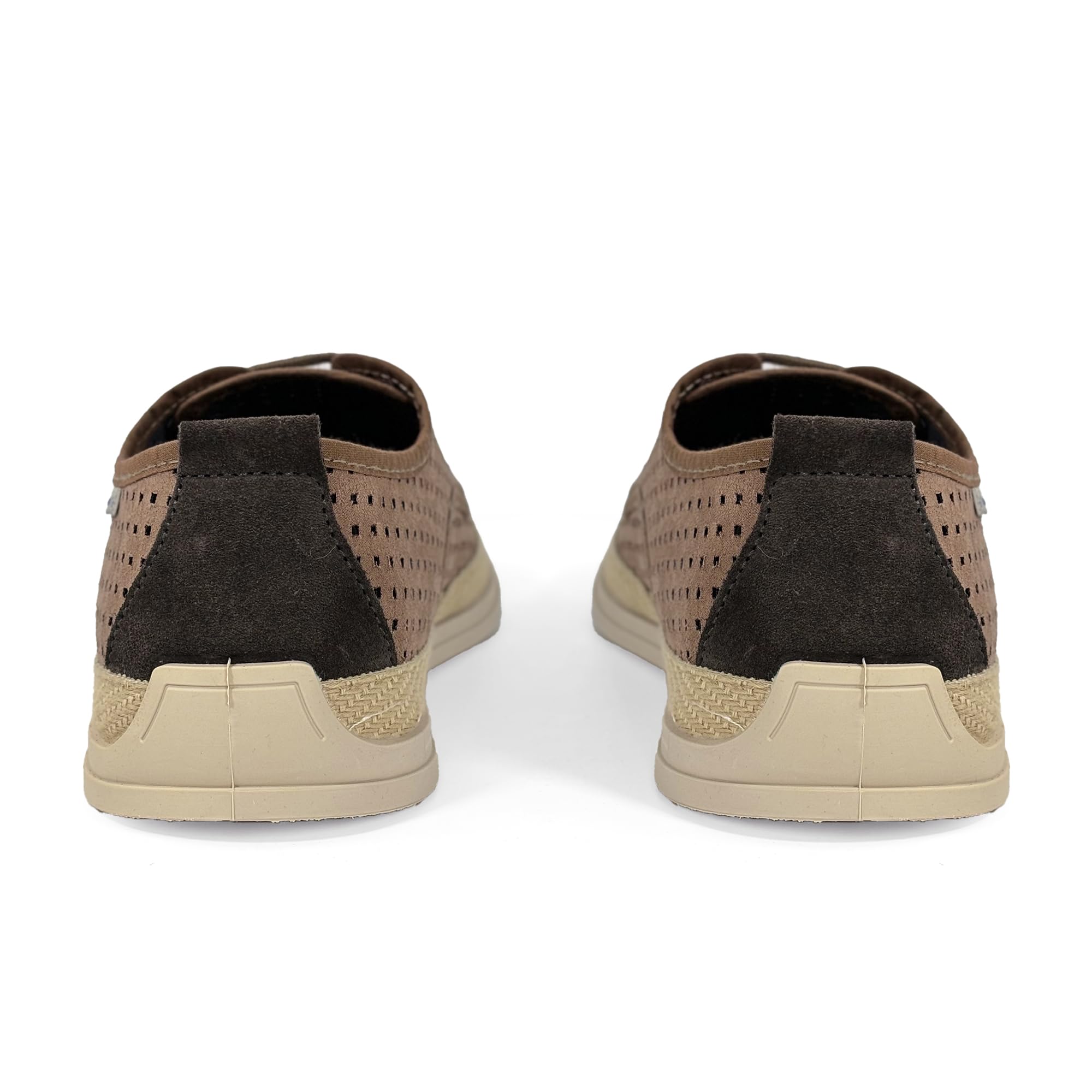 JOMIX Scarpe Uomo Estive Traspiranti con Lacci Espadrillas Casual Basse con Tomaia Traforata e Suola in Gomma Scarpe Leggere da Passeggio Made in Spagna