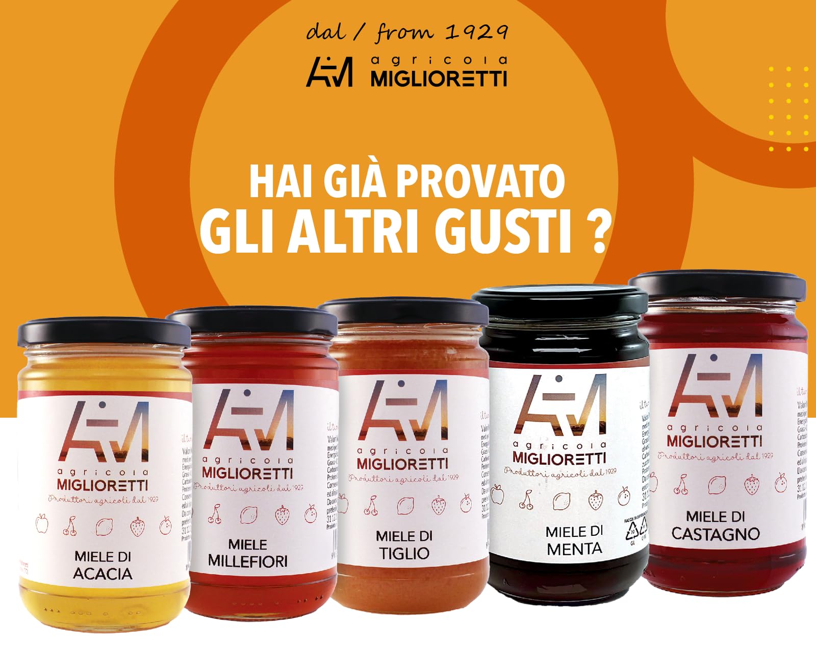 Agricola Miglioretti Miele Millefiori Italiano 6x400g