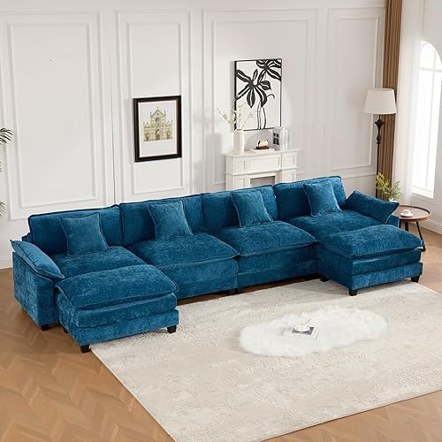 Miniatura 25 de Modernos y acogedores sofás seccionales para sala de estar, cómodos sofás seccionales verdes, sofá para sala de estar, sofás y sofás (negro,