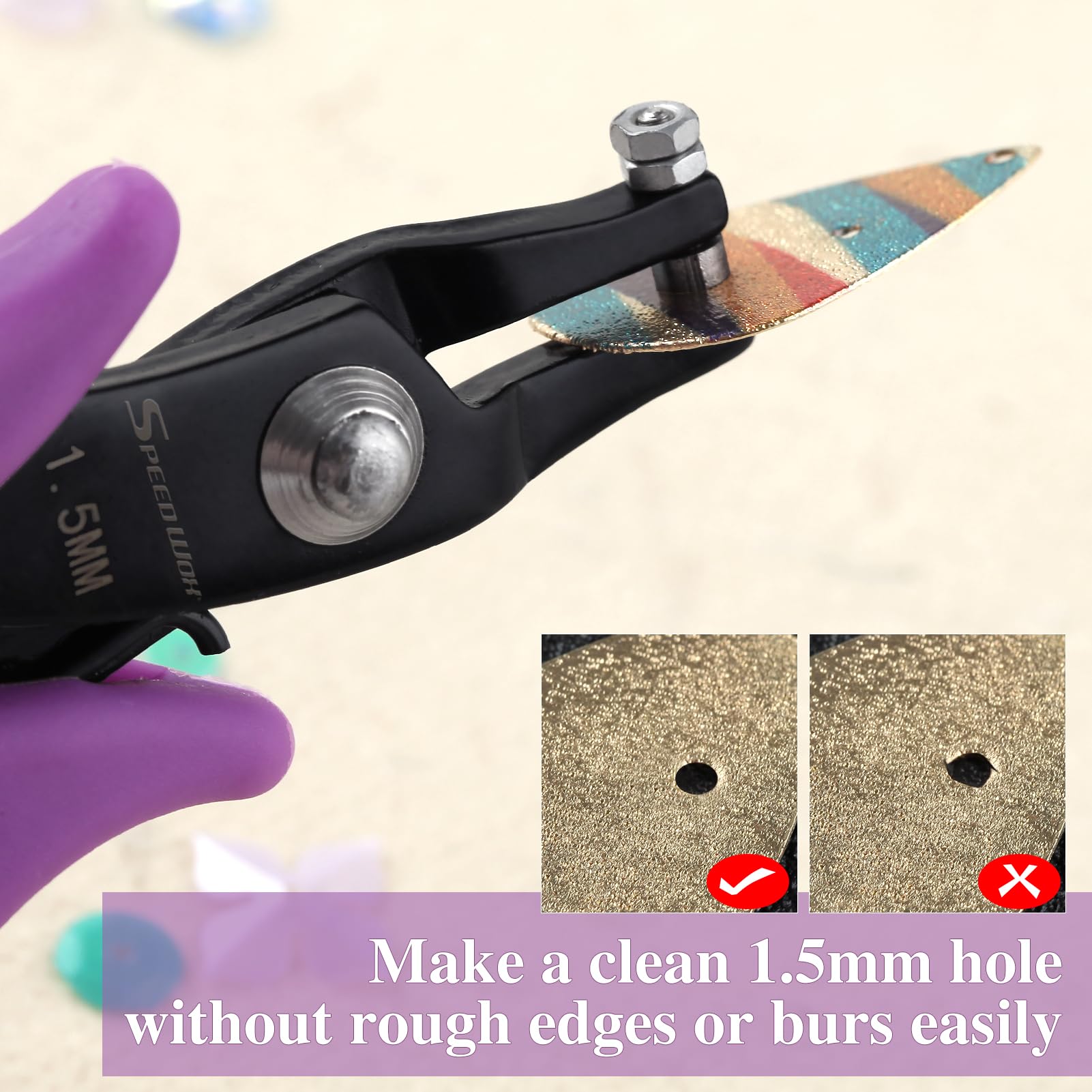 SPEEDWOX Metal Hole Punch Pliers - 1.5mm -4