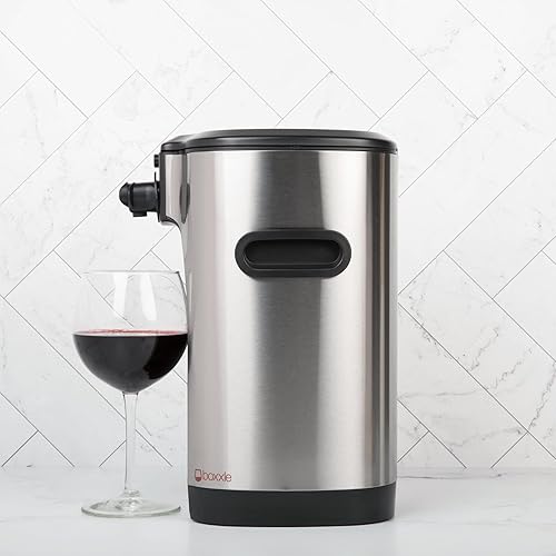Miniatura 3 de Boxxle Dispensador de vino de acero inoxidable 3L - Elegante, eficiente, sostenible - Mantiene el vino fresco durante 6 semanas - Disfruta del vino