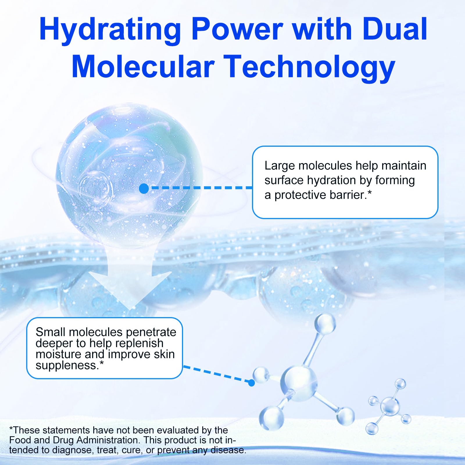 2 Pack Hyaluronic Acid Powder for Skin – High Molecular Weight, Deeply Hydrating, Cosmetic Grade Water-Soluble Powder, Vegan, Gluten-Free, Ideal for DIY Serums & Creams, 7.6oz — Amazon image 3
