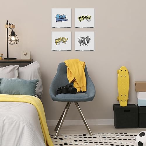 Miniatura 2 de Trends International Gallery Pops TMNT Mutant Mayhem - Typography Wall Art Bundle (4-Pack), 12" x 12" Gallery Pops Wall Art, Unframed Version