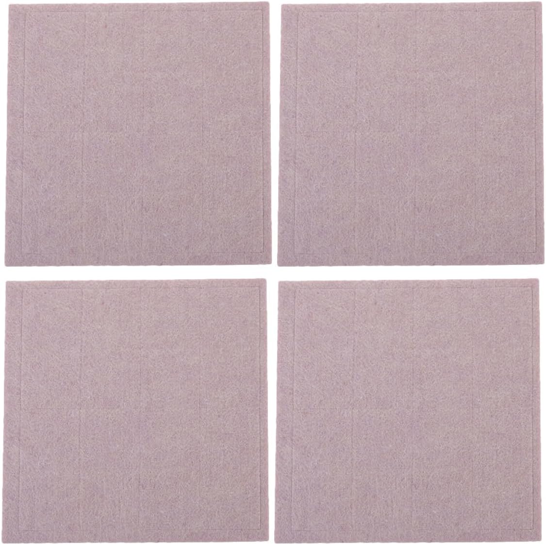 64 Pcs Self-Adhesive Square Felt Chair Leg Floor Protectors Cuttable Furniture Pads for Hardwood Floors Under Furniture Legs