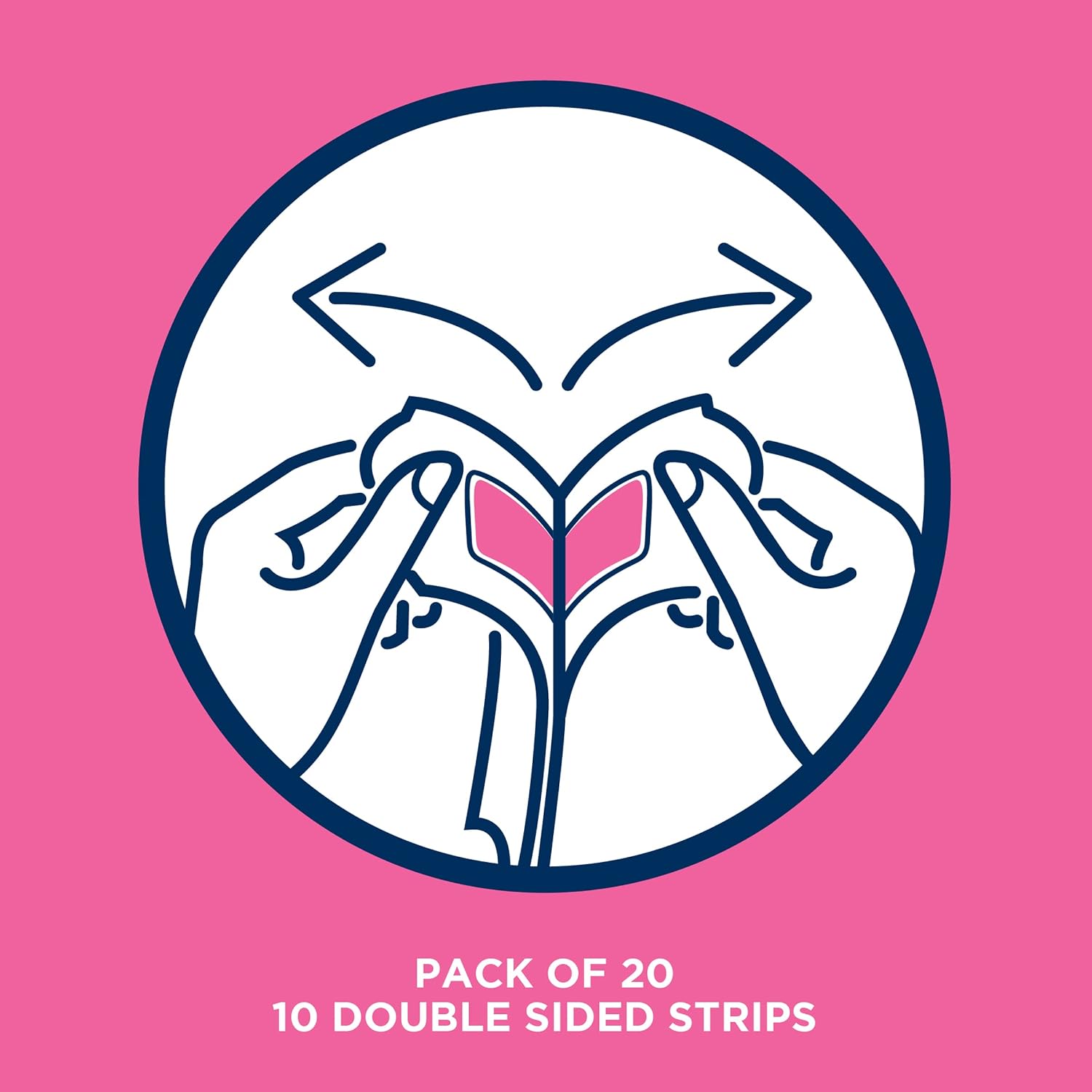 Veet Ready to Use Wax Strips Full Body Waxing Kit for Sensitive Skin, 20 Wax Strips