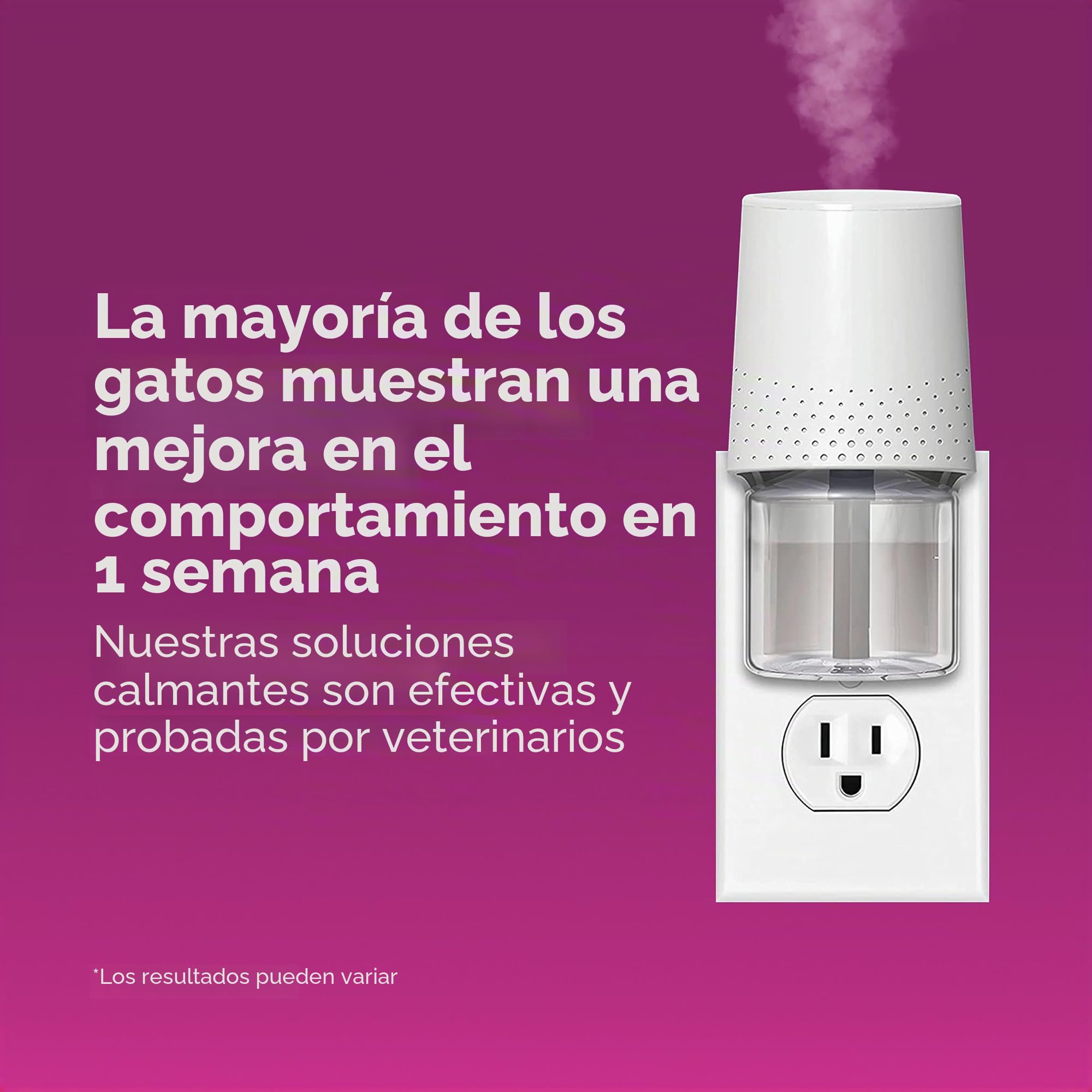Comfort Zone Paquete de 2 recambios para difusor MultiCat; feromonas calmantes para Gatos ayudan a la ansiedad; recambios de 30 días