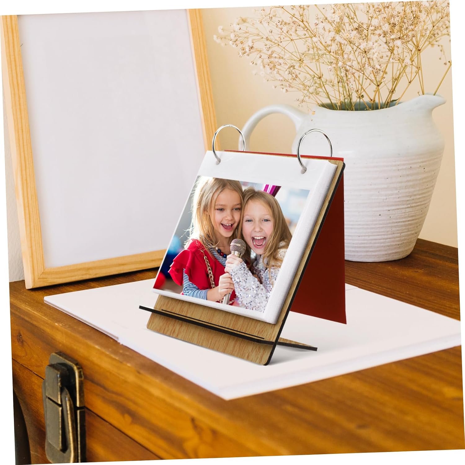 Generic Growth Album with Insert Pages and Desk Calendar Stylish Keepsake for Recording Milestones and Special Occasions Photo Album for Parents