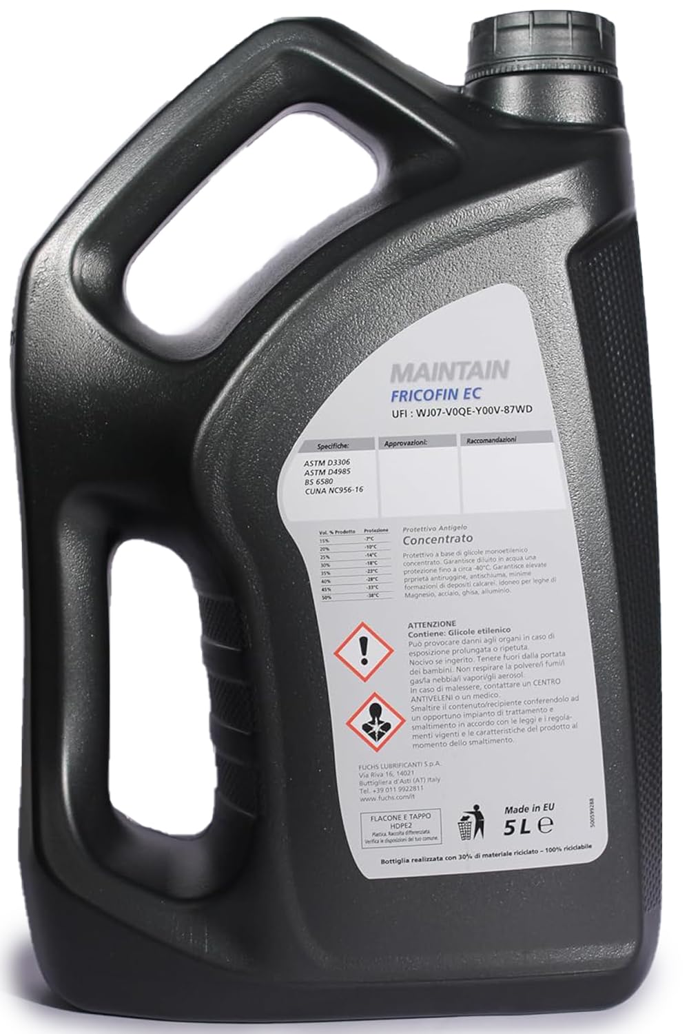 Liquido Radiatore Fuchs Maintain Fricofin EC Anticongelante, 5 Litri - Alta Qualità