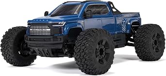 ARRMA RC Truck 1/10 Big Rock 4X4 223S BLX BRUSHLESS Street Truck RTR Batteries and Charger Not Included with DSC, Blue, ARA4312V4T3