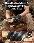 KEMIMOTO Tactical Gloves for Men, Touchscreen Combat Gloves with Hard PVC Shell Protector for Work Sports Motorcycle Cycling Tactical Airsoft Paintball Hunting Hiking Climbing
