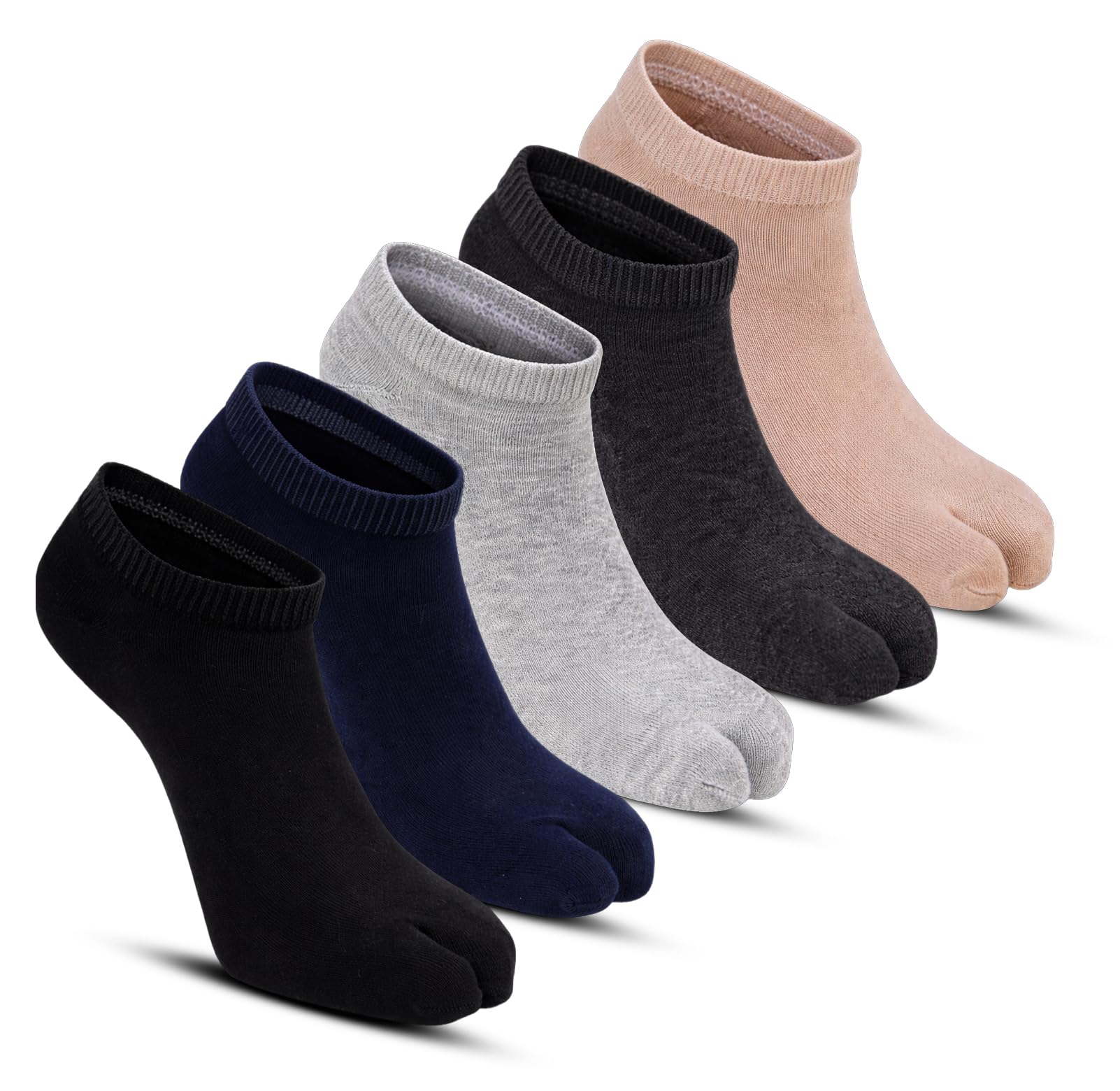rc. royal class Women's Solid Plain Cotton Loafer Thumb Socks(Pack of 5 Pairs)(Free Size)-picture-17