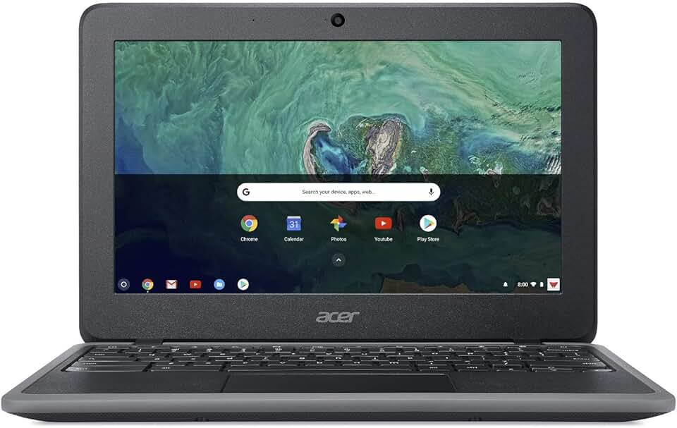 Acer Chromebook 11 C732-C6WU Laptop with 11.6" HD, 32GB Flash memory, Intel Celeron N3350, 4GB RAM - Black