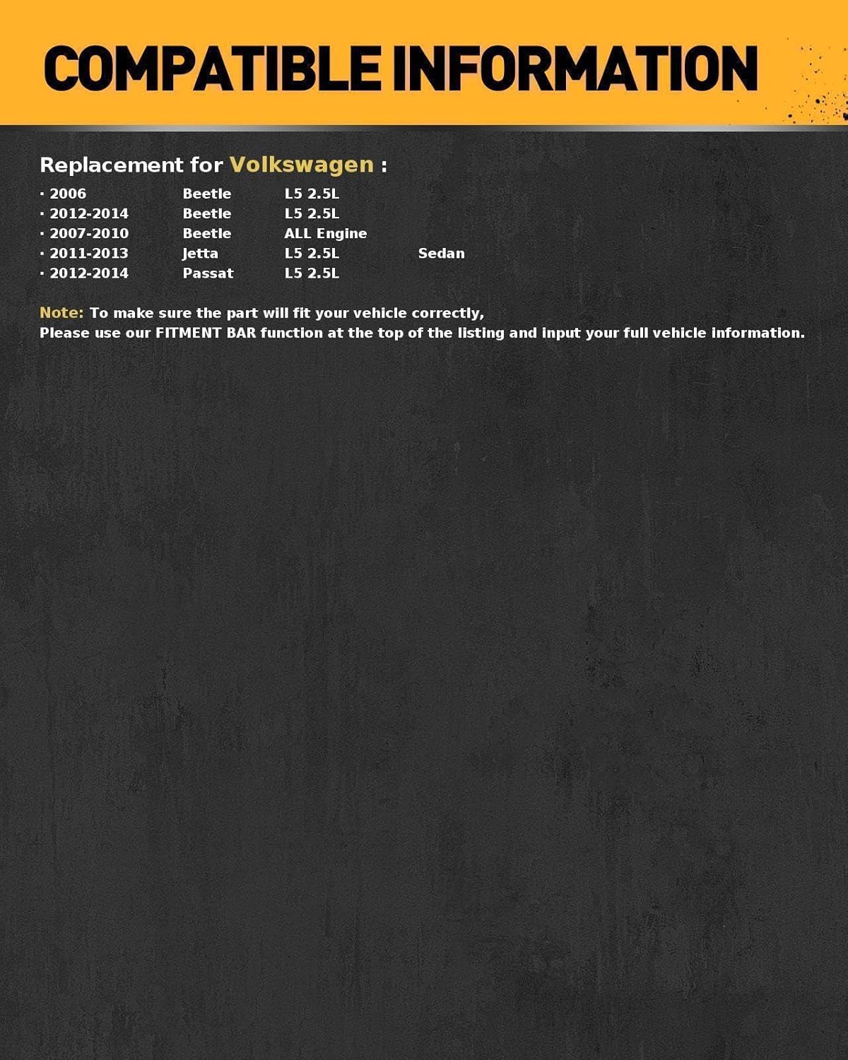 KAC Automotive Alternator for Volkswagen 11-13,Passat 2.5L12-14,Beetle 12-14, High Output Alternators OEM# 11460, 07K903023C, 07K903023CX