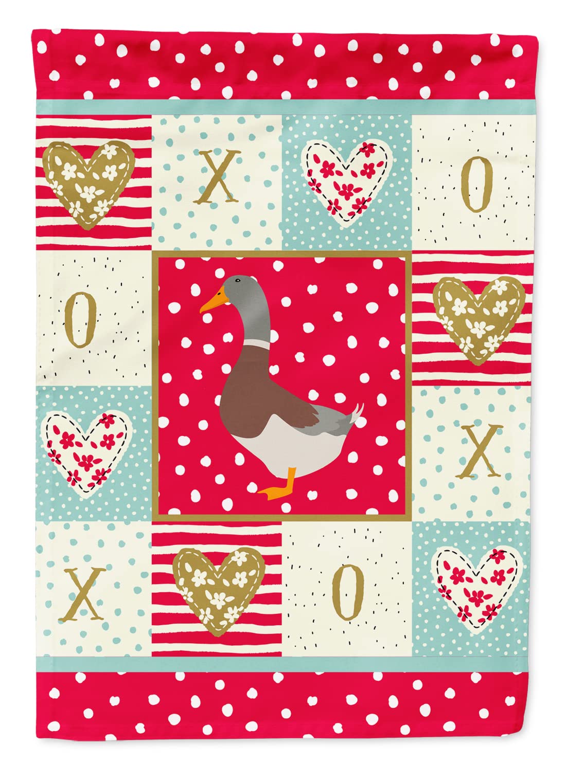Sachsenente Duck Love Flag taille S pour embellir votre terrasse