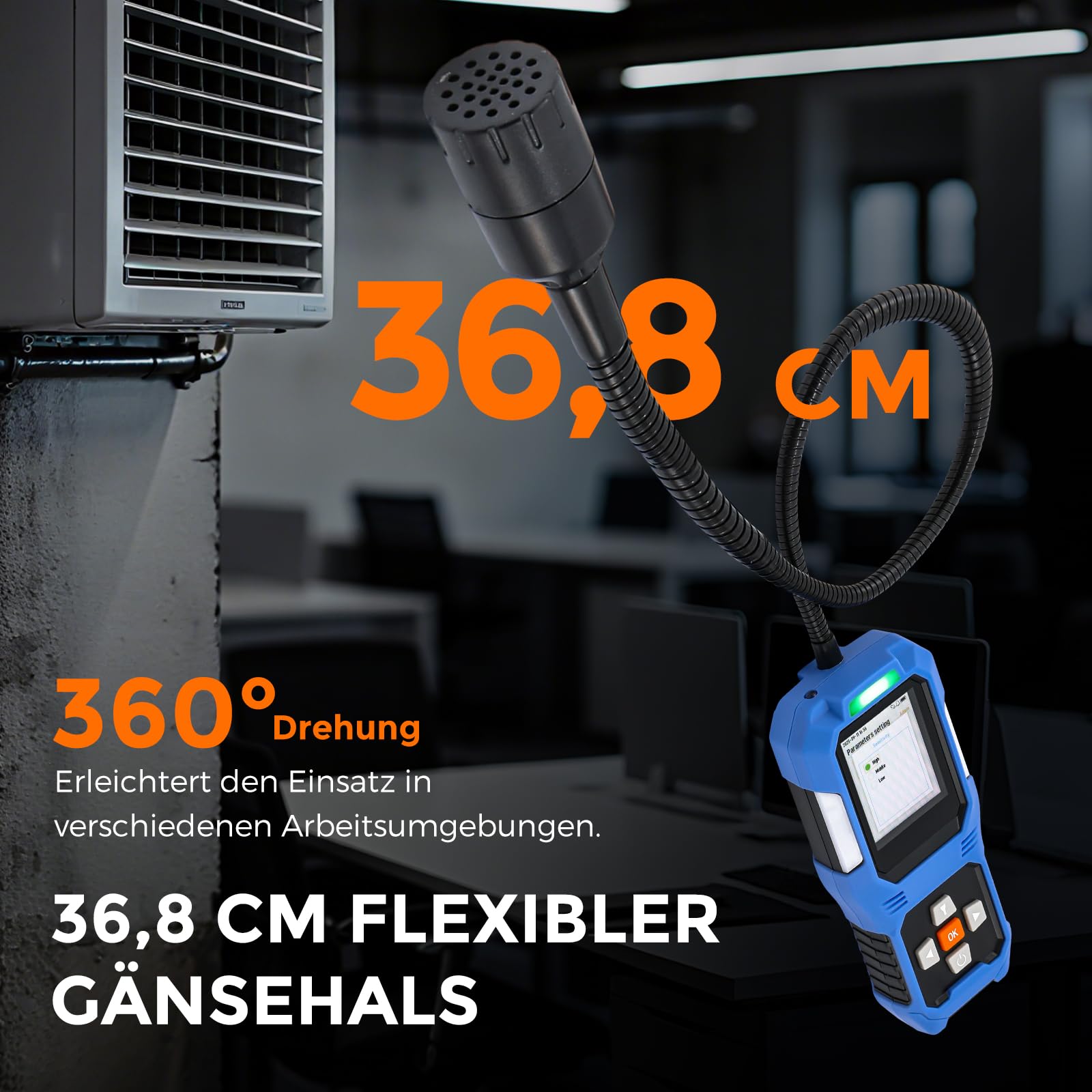Bonvoisin Kältemittel-Leckdetektor, HVAC-Feon-Leckdetektor mit 3 Alarmtypen