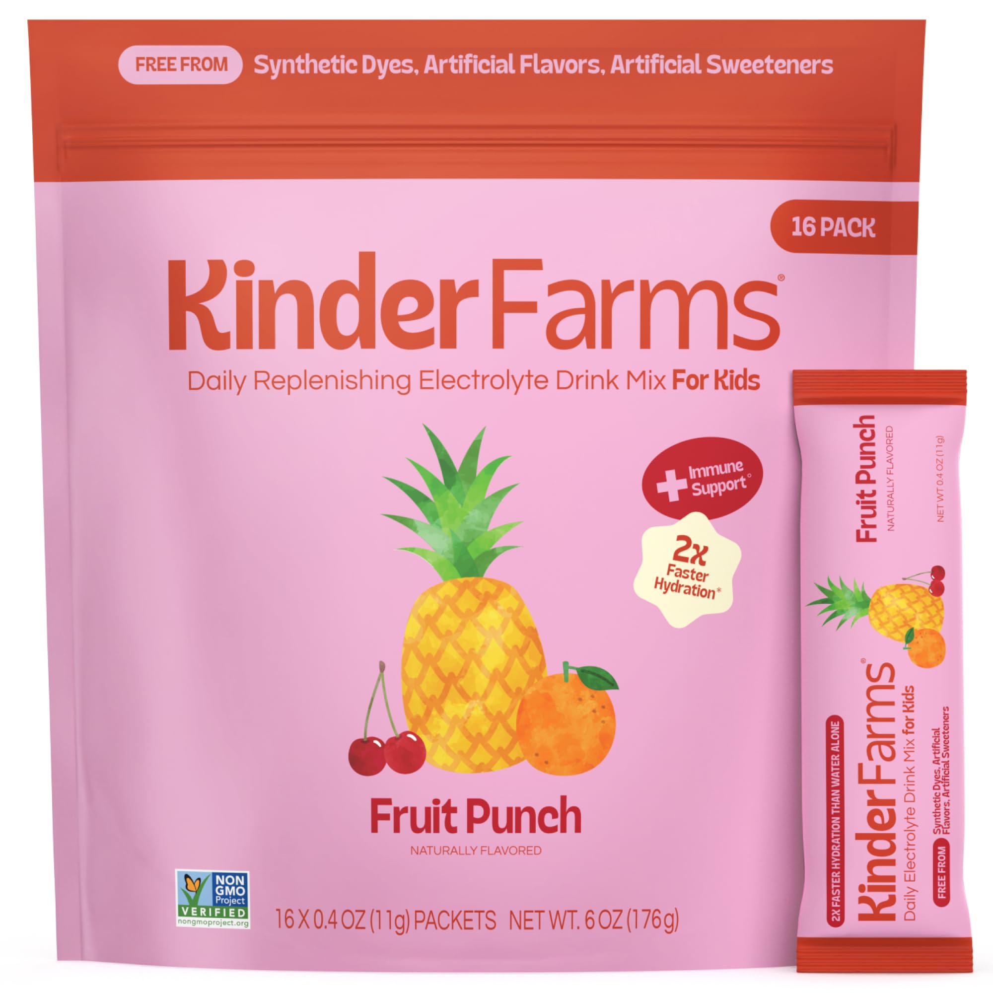 Kinderlyte Electrolyte Powder Fruit Punch