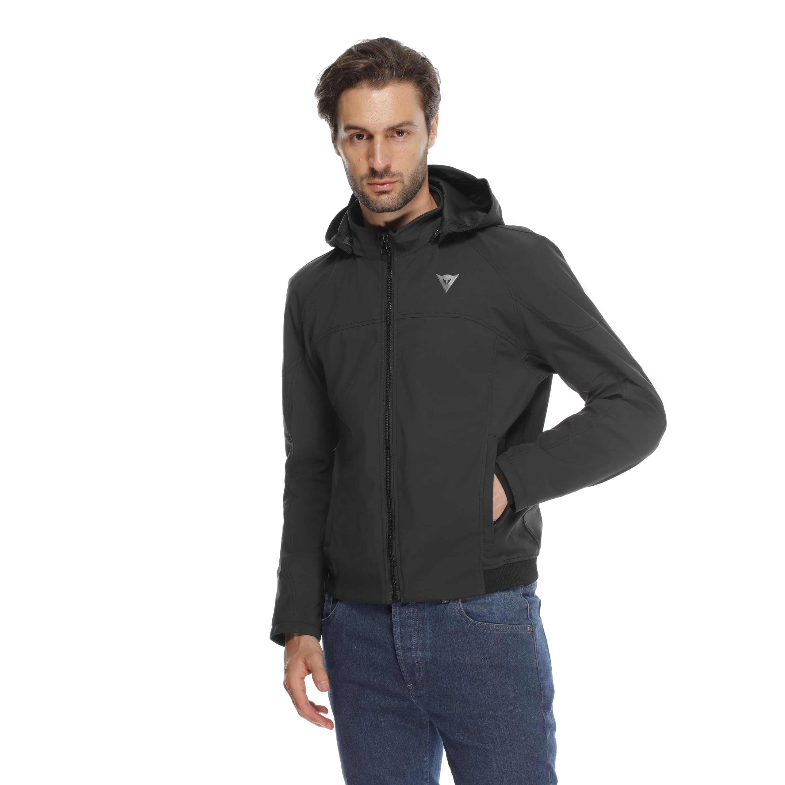 DAINESE - Ignite 2 Tex Jacket, Veste de Motard à Capuche en Tissu, Homme, Noir, 52 | Étanche