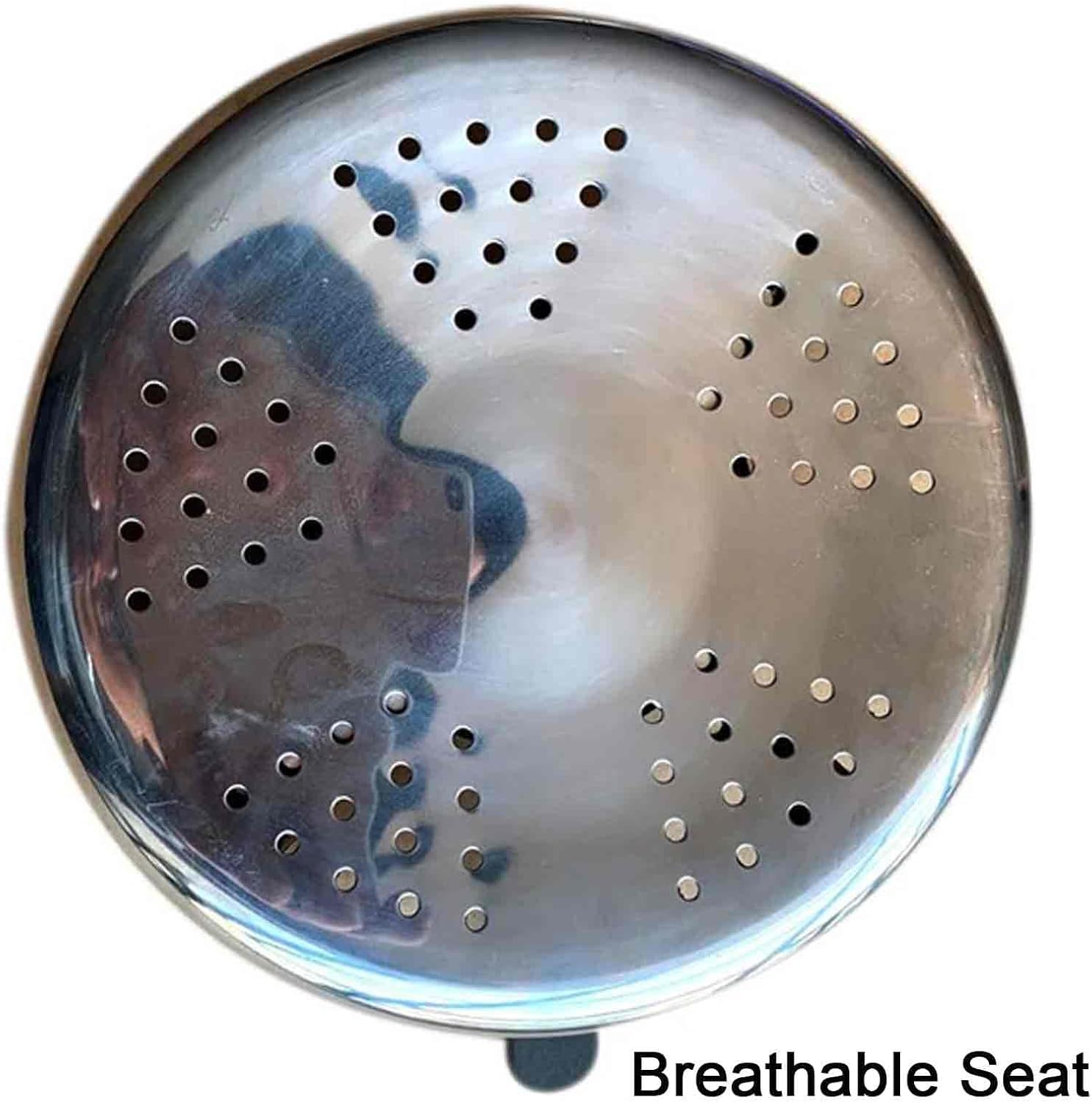 Taburete de Acero Inoxidable, Taburete de Trabajo Redondo Resistente, taburetes de Laboratorio, diseño ergonómico, Almohadillas Antideslizantes para los pies, Amplia aplicación, Altura de el