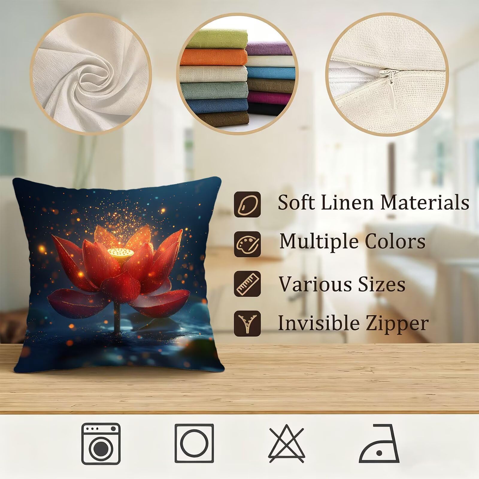 Rose Housse Coussin 60x60 Fleur Taie Oreiller 60x60 Lot de 4 Super Doux Protege Oreiller 60 x 60 Decoration Automne Taie D'oreiller Carrées Coussin Canape, pour Maison Chambre Canapé Chaise E - 777