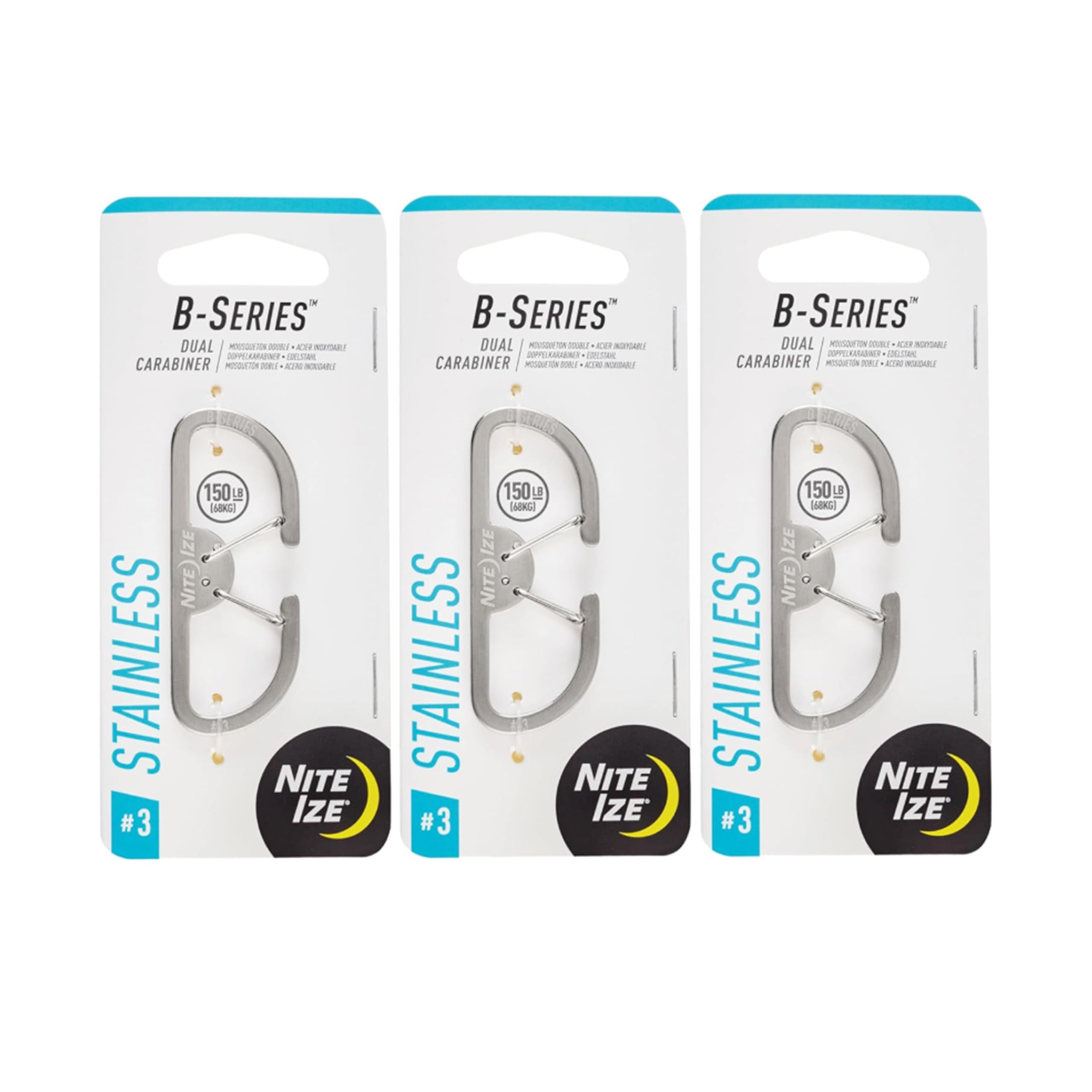 Amazon.com: Nite Ize B-Series Dual Carabiner - Stainless Steel