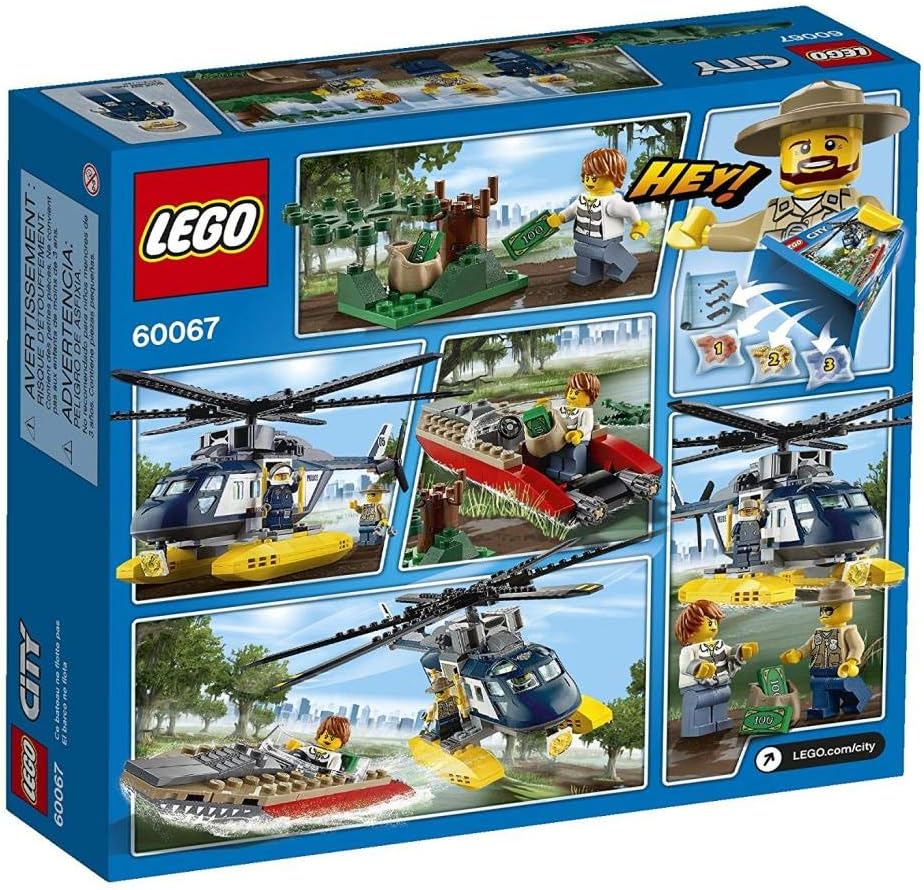 LEGO CITY Police Helicopter Pursuit Kids Building Playset | 60067