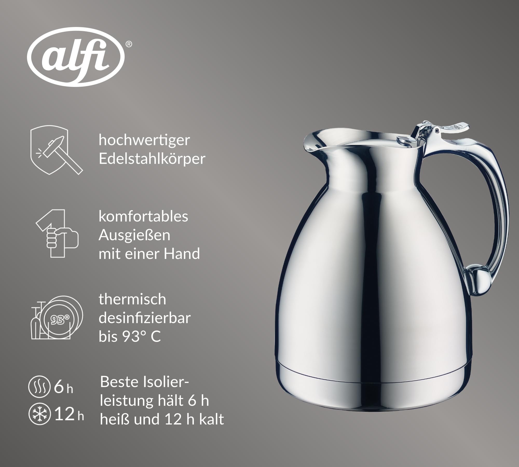 Amazon.com: Alfi Hotello Stainless Top Thermal Carafe, 4-Cup