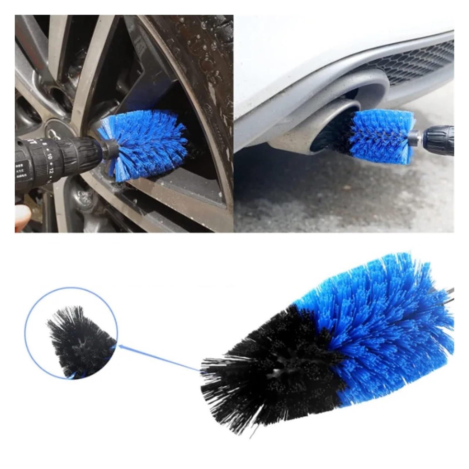 27Set di spazzole for pulizia autolavaggio Interno auto Bruch Head Detail