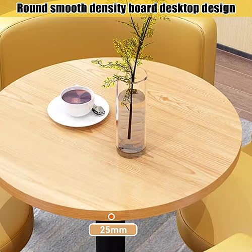 Miniatura 3 de YVYKFZD Office Reception Room Club Table, Simple Coffee Kitchen Dining Table Set, Round Conference Table, Small Conference Room Tables and Chairs