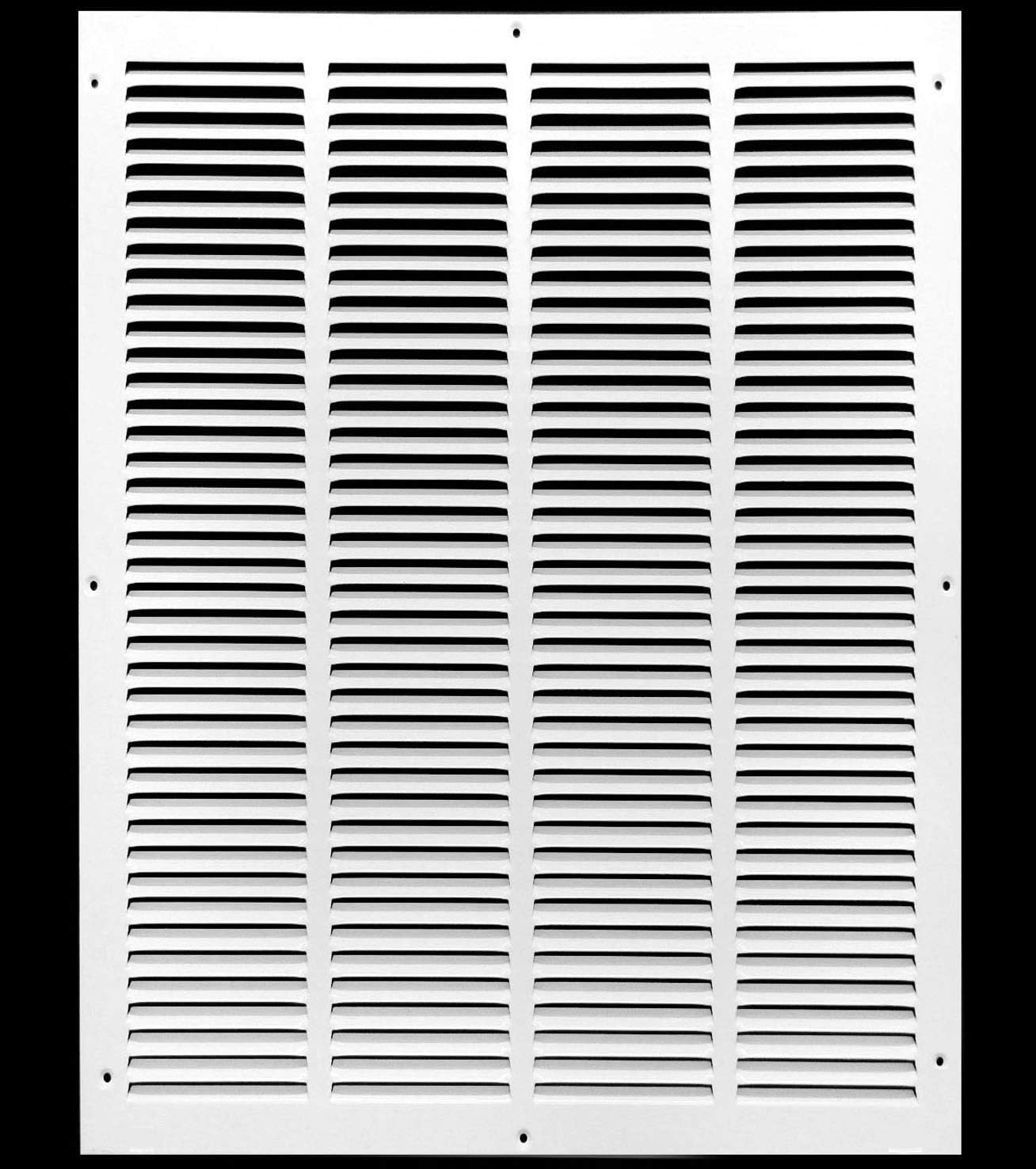 Steel Return Grilles - Sidewall and Ceiling - HVAC Duct Cover (18" x 24", White)