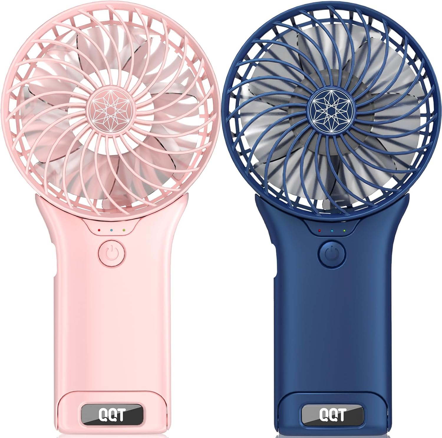 Amazon.com: QQT Mini Handheld Fan,4 Speed Adjustable Portable Battery ...