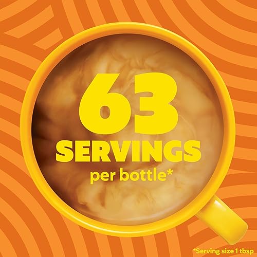 Vista 119 de International Delight Crema de café, caramelo macchiato, crema saborizada refrigerada, botella de 32 onzas líquidas