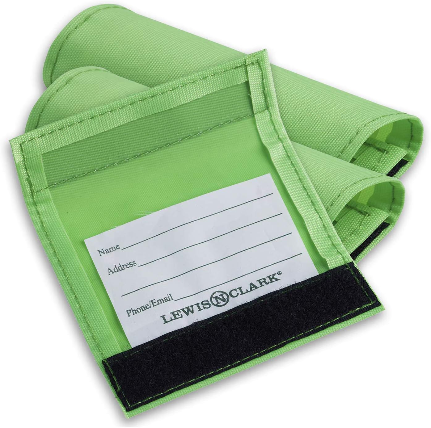 Lewis N. Clark3-Pack Luggage ID Handle Wrap, Green, One Size