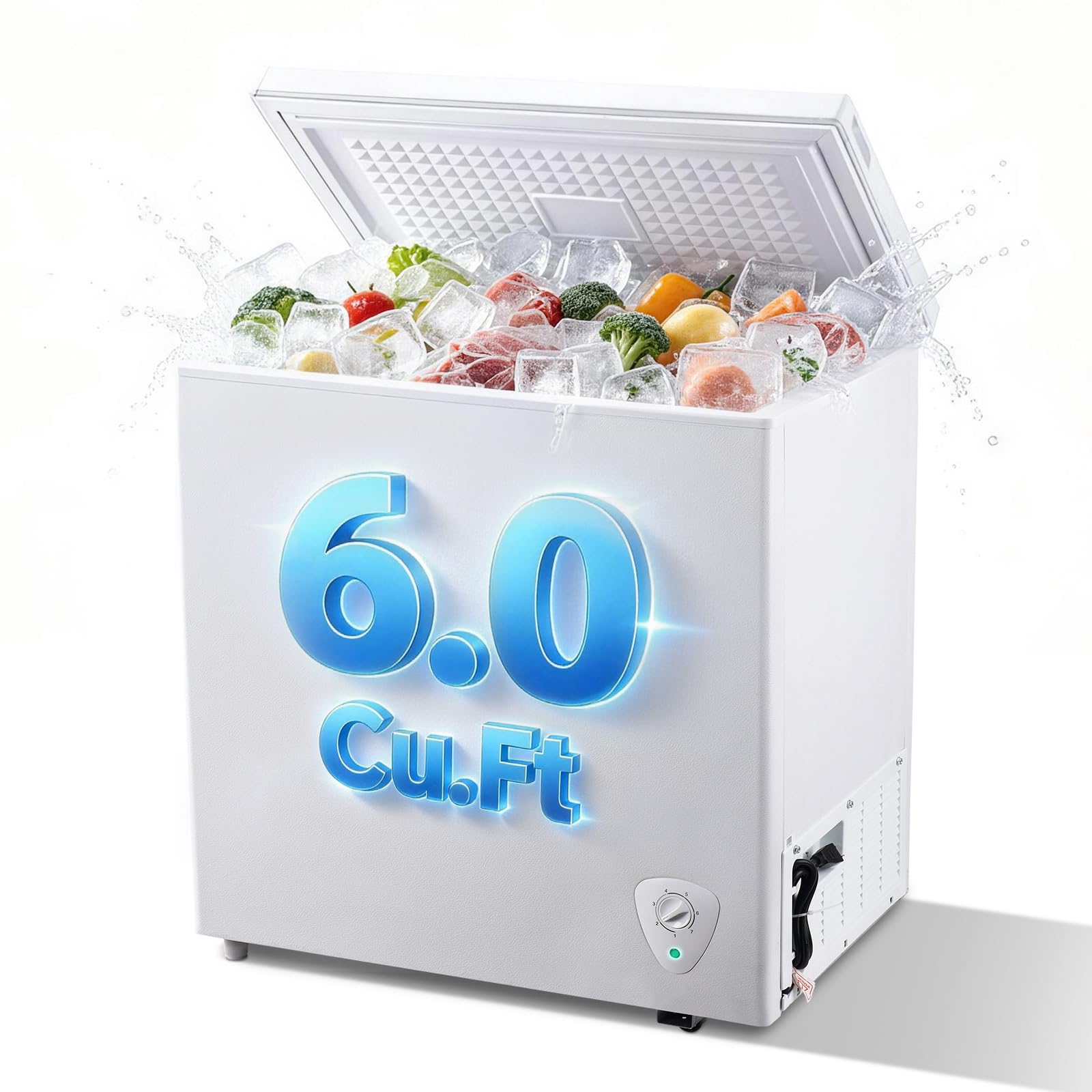 WANAI KA-BCBC-153-W 6 cu ft Compact Freezer White
