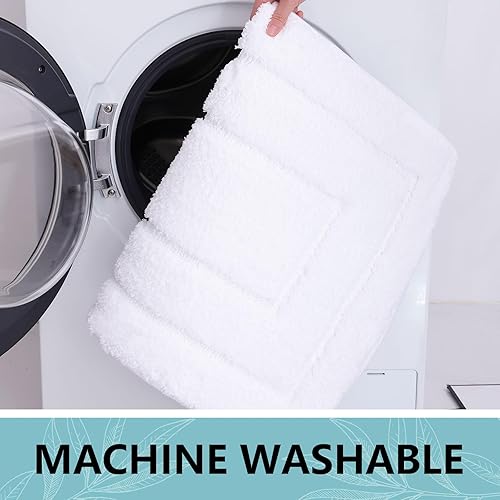 Miniatura 113 de Buganda Alfombras de baño, 24" x 16", Alfombras de baño de microfibra suaves y absorbentes, Alfombra de ducha esponjosa antideslizante, Alfombras de