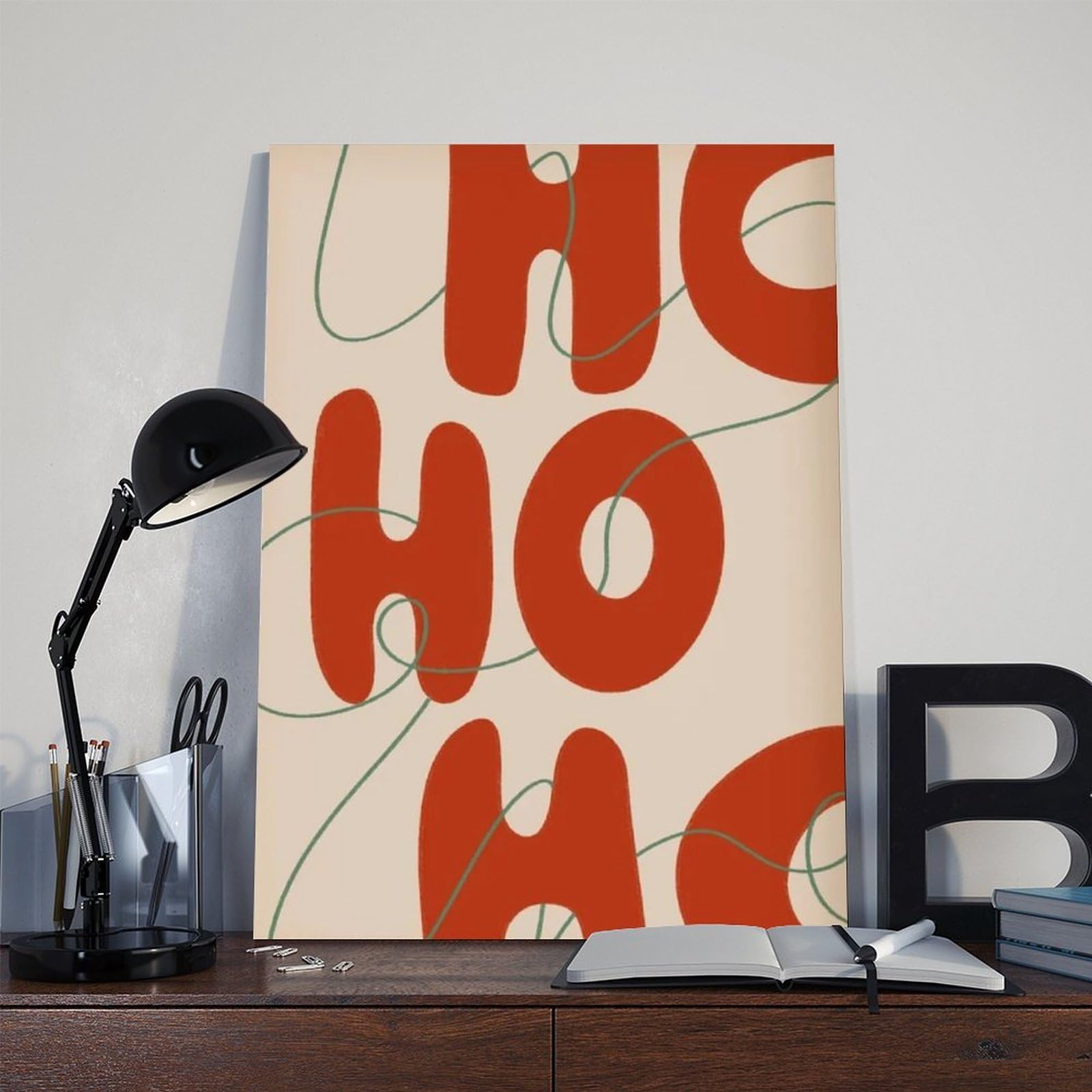 Poster su tela retrò rosso per festival, decorazione per camera da letto, ufficio, stanza, regalo, 50 x 75 cm
