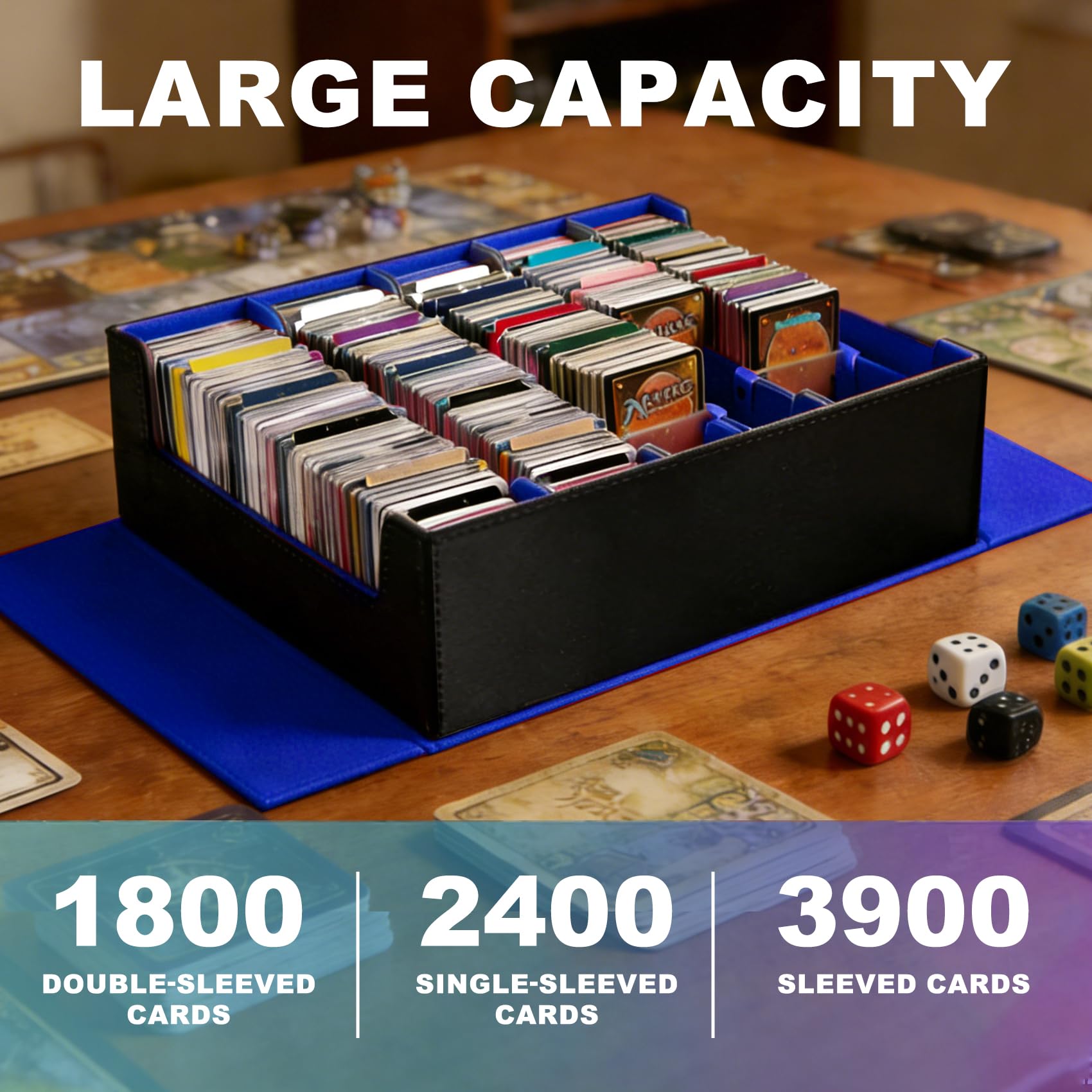 5-reihige Sammelkarten-Aufbewahrungsbox, 3800+ Karten, große MTG-Deckbox