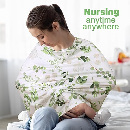 Miniatura 5 de Cubierta para lactancia. Funda para asiento de auto para bebés. Toldo para asiento de auto para bebé. Elástica, suave, permite el paso del aire,