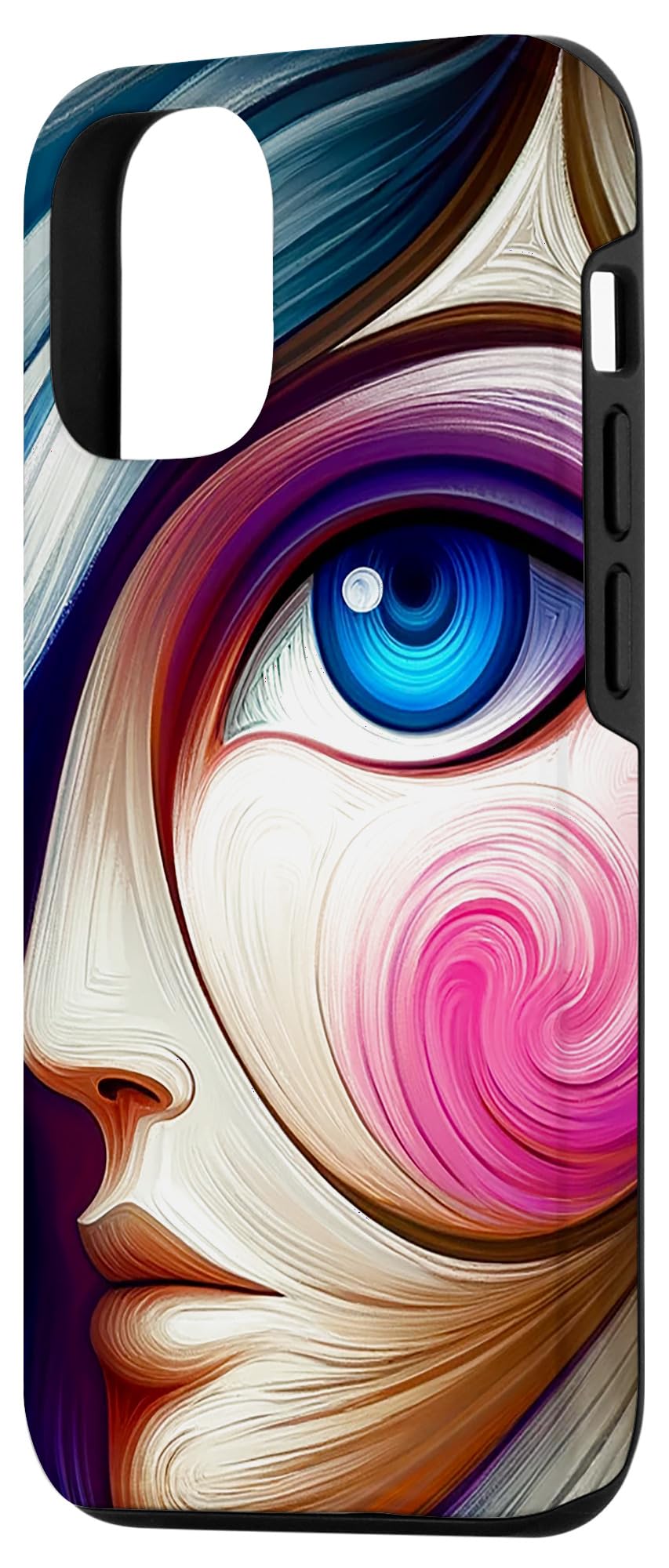 iPhone 12/12 Pro Modern Abstract Evil Eye Art Case - Image 2