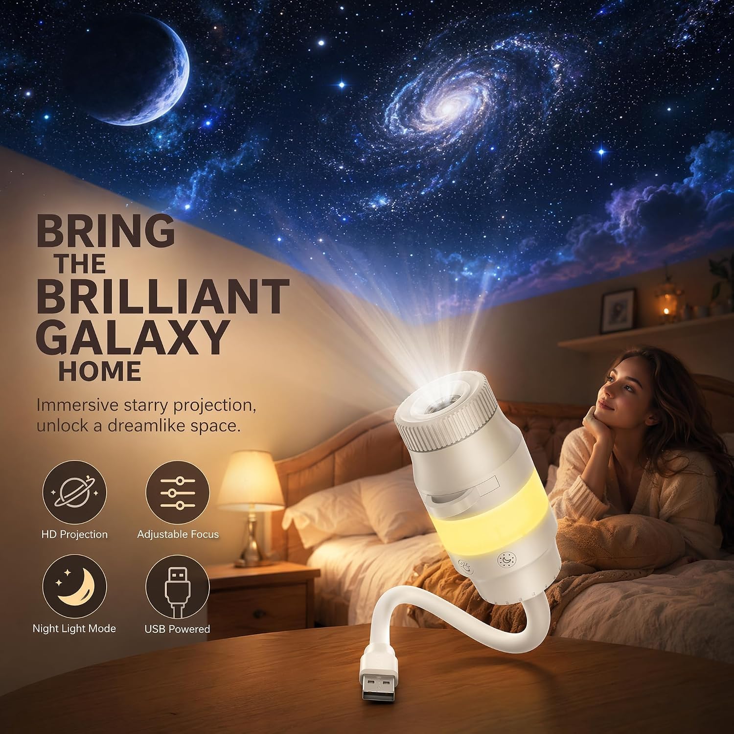 13-in-1 Galaxy Projector Night Light, Sternenhimmel Projektor Kinder