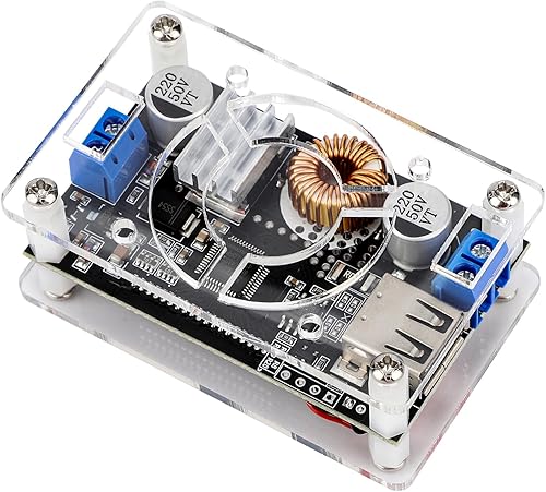 Miniatura 5 de DROK Convertidor Buck Ajustable de CC, 2 piezas, convertidor reductor de 24V a 12V, regulador de voltaje de 6V-32V a 1.5-32V 5V 5A, fuente de