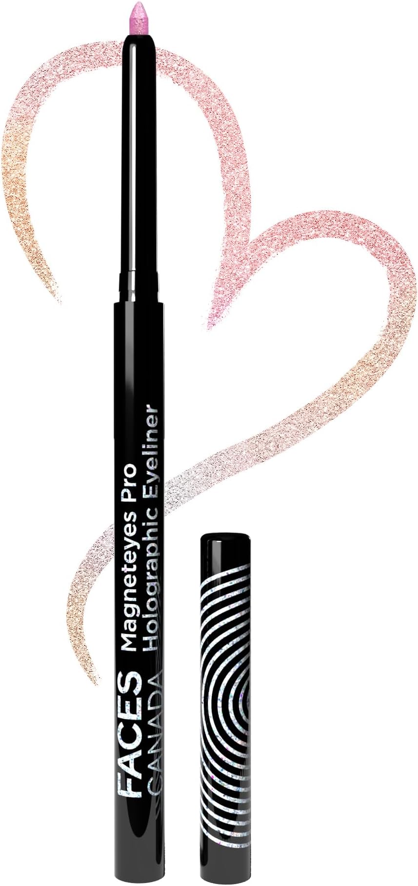 FACES CANADA Magneteyes Pro Holographic Eyeliner - Confetti Sparkles 01, 0.25g | Multichrome/Duochrome Eyeliner | Metallic & Shimmer Finish | Longlasting | Waterproof & Smudgeproof