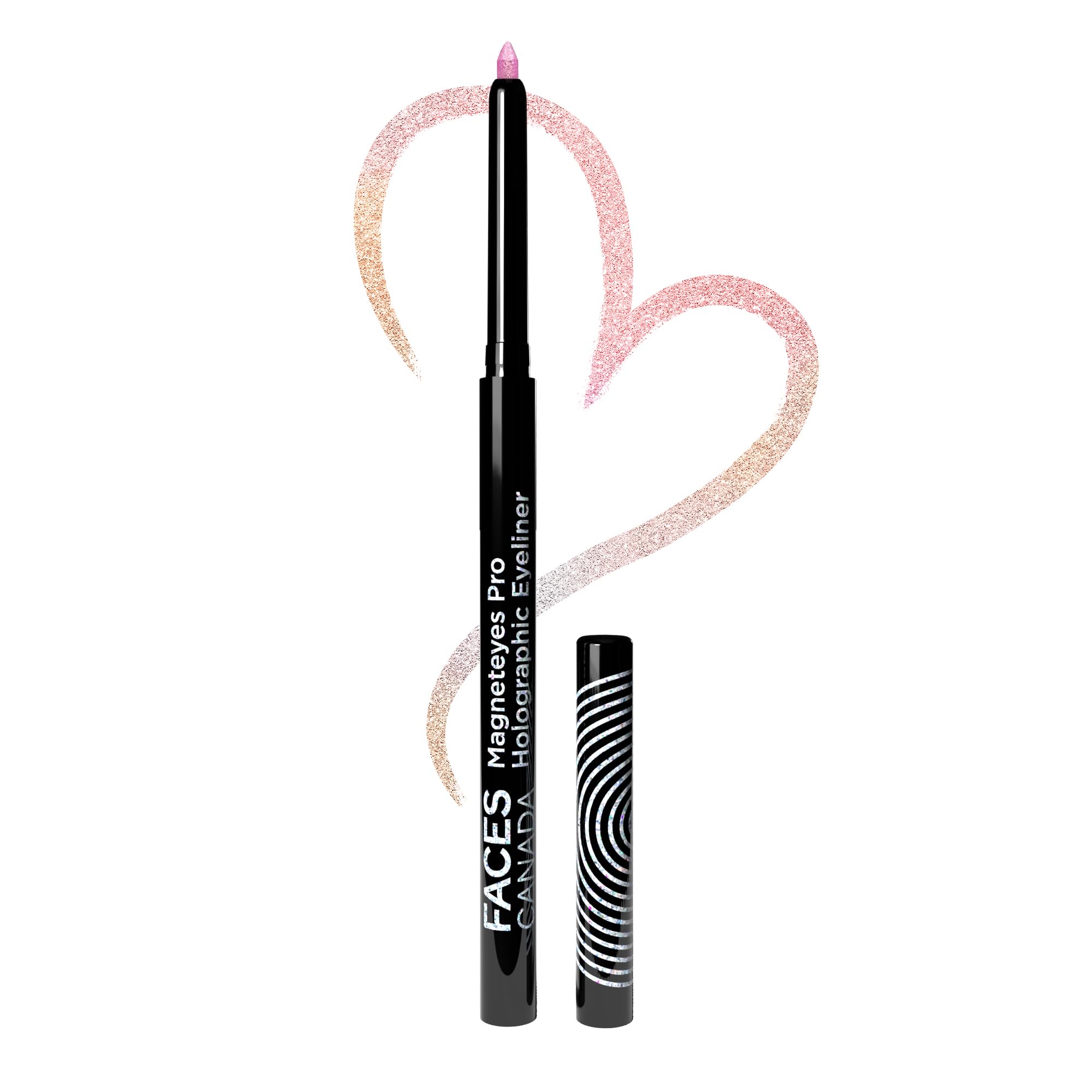 FACES CANADA Magneteyes Pro Holographic Eyeliner - Confetti Sparkles 01, 0.25g | Multichrome/Duochrome Eyeliner | Metallic & Shimmer Finish | Longlasting | Waterproof & Smudgeproof