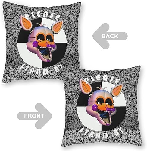 Miniatura 2 de SL Please Stand by Lolbit - Fundas de almohada decorativas para el hogar, fundas de almohada suaves para decoración del hogar, sala de estar, fundas