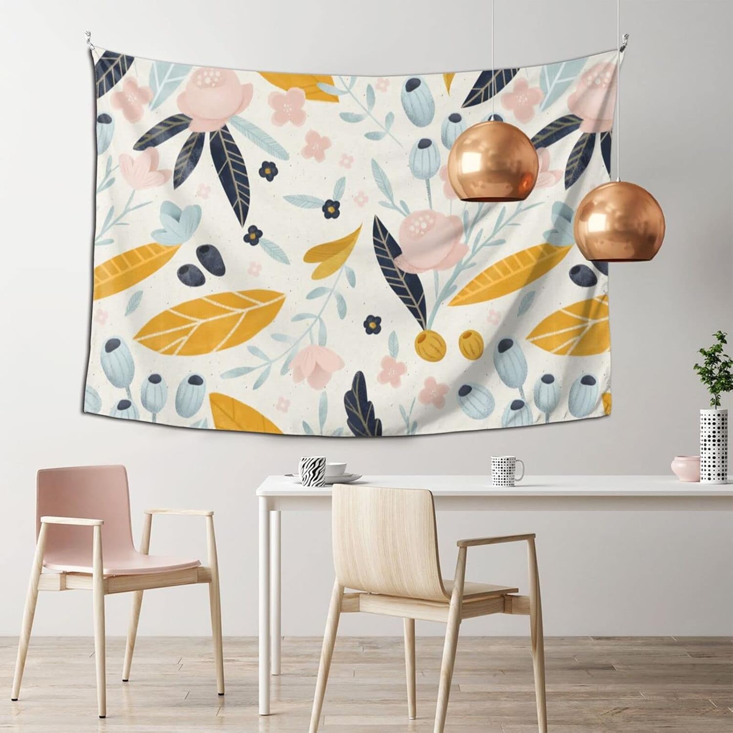 全商品オープニング価格 タペストリー 花柄 布ポスター 韓国風 壁飾り 家 リビングルーム ベッドルーム 部屋 おしゃれ飾り 壁掛けクラフト パーティー リビング 窓 お部屋 和室 ホーム装飾 個性ギフト 贈り物 102 152cm Goldandsilver Org