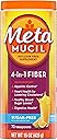 Metamucil 4-in-1 Psyllium Husk GLP-1 Friendly Fiber Supplement, Sugar-Free, 72 teaspoons, Orange Flavored, Daily Fiber Powder for Digestive Health, made with Plant-Based Psyllium Husk Fiber