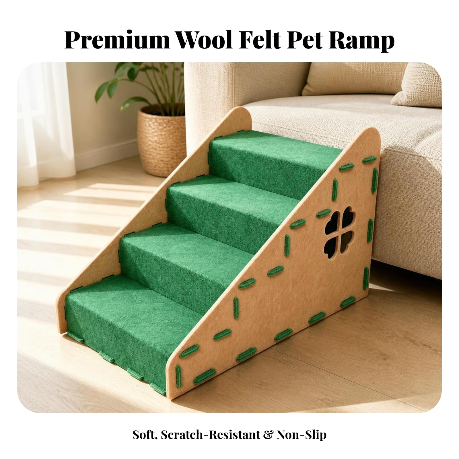 Escalera para Perros para Cama, Gris