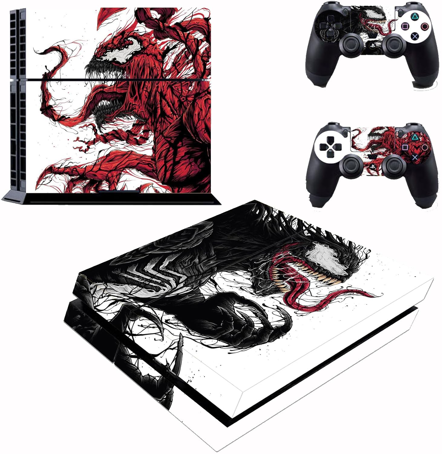 Graphixdesign Theme 3M Skin Sticker Cover for PS4 Slim Console and 2 Controller Decal Cover+ 4 Led bar Decal Sticker-image-47